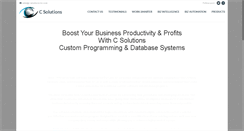 Desktop Screenshot of c-solutions-inc.com
