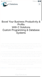 Mobile Screenshot of c-solutions-inc.com