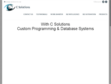 Tablet Screenshot of c-solutions-inc.com